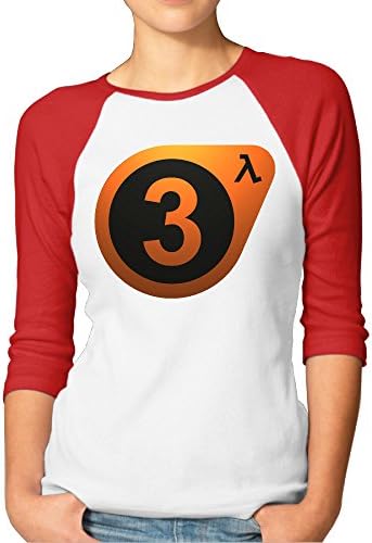 Women's 3/4 Sleeve Half-life 3 Shirts Retro