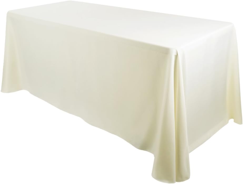 Best linen table cloth ivory