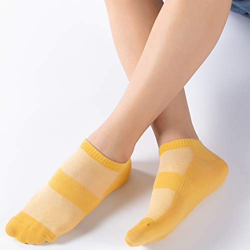 9 Pairs Cotton Low Cut Athletic Socks for Women,No Show Running White Socks for Women Ladies - Thumbnail 7