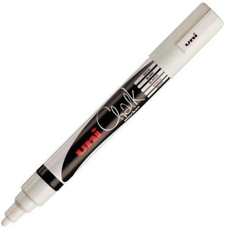 uni-ball Marqueur craie Chalk 5M, pointe conique 1,8-2,5 mm, blanc