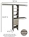 ClosetMaid 1936440 SuiteSymphony Modern 16-Inch Closet Organizer with Shelves and 2-Drawers, Natural Gray