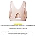 YIANNA Women's Full Coverage Post-Surgical Front Closure Sports Bra Adjustable Shoulder Wide Strap Racerback Support Bra, YA-BRA128-Beige-2XL