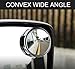 RearX Blind Spot Mirror, 2” Round 360 Degree Adjustable HD Glass and ABS Housing Convex Wide Angle Rear View Mirror for Universal Car Fit w/ 3M Stick on Adhesive, 2 Pack (Black)