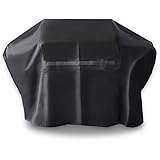 UV PROTECTION iCOVER 60 Inch 600D Heavy-Duty water proof patio outdoor black CANVAS BBQ Barbecue Smoker/Grill Cover G21604 for weber char-broil Brinkmann Holland and JennAir