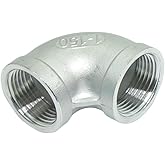 CDQBWKJGFJ 1 Piece Female Elbow 90 Degree,1" Female x 1" NPT Female Stainless 304