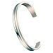 Joybeauty 6mm High Polished Stainless Steel Cuff Bracelet Bangles for Mens Womens Pack of 1 Pcs (Steel)
