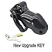 YiFeng Biosourced Resin Male Chastity Cage Device Belt Restraint Men Bondage Fetish ZCS142 (Short, Black)