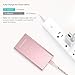 Portable Charger 10000mAh Cell Phone Power Bank Portable Battery Pack External Backup BENANNA Dual Input Compatible with iPhone X XS Max XR 8 7 6 Plus Se 11 10 Android Galaxy iPad - Rose Gold Pink