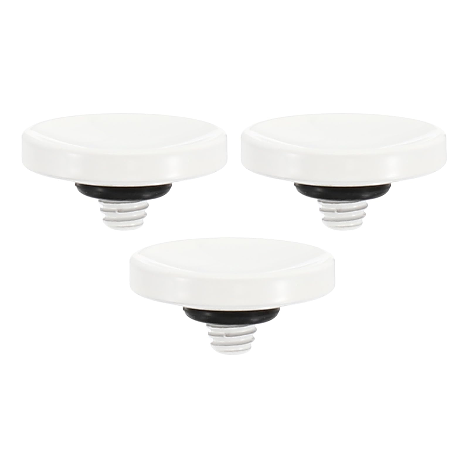PATIKIL Camera Shutter Button, 3 Pack Soft Shutter Release Button Pure Copper Camera Button Concave Suitable for Nikon for Fujifilm for Leica DSLR/SLR Camera, White — image 1