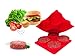 Burger Press - Stuffed Half Pound Hamburger Patty Maker - BPA-free Silicone Burger Press for Your BBQ Grill Patty - Silicone Freezer Storage Container mold set - Oven bake Quiches, pies, Hash Browns