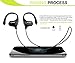 TOTU BT-2 V4.1 Wireless Headphones Sweatproof Music Stereo Sports Headset, Black