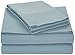 Amazon Basics Lightweight Super Soft Easy Care Microfiber 4 Piece Bed Sheet Set with 14-Inch Deep Pockets, King, Spa Blue, Solid