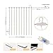 Curtain Lights, 8 Modes Fairy Lights String with Remote Controller, IP64 Waterproof, USB Plug in Twinkle Lights for Weddings, Parties, Backdrop, Wall Decorations, 300 Led（9.8x9.8Ft, White）