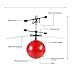RC Flying Ball Crystal Flashing LED Light Flying ball RC Toy RC infrared Induction Helicopter for Kids, Teenagers Colorful Flyings for Kid's Toy Red