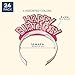 Juvale 24-Pack Happy Birthday Glitter Tiara Headbands, 4 Assorted Colors