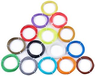 A set of filaments comes with 15 different colors PLA 1.75 mm 5 metres each