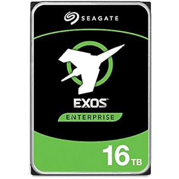 Seagate 16TB HDD Exos X16 7200 RPM 512e/4Kn SATA 6Gb/s 256MB Cache 3.5-Inch Enterprise Hard Drive (ST16000NM001G)