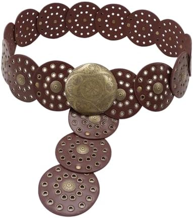 Concho Belts for Women Western Style, Vintage Wide Leather  display picture 3