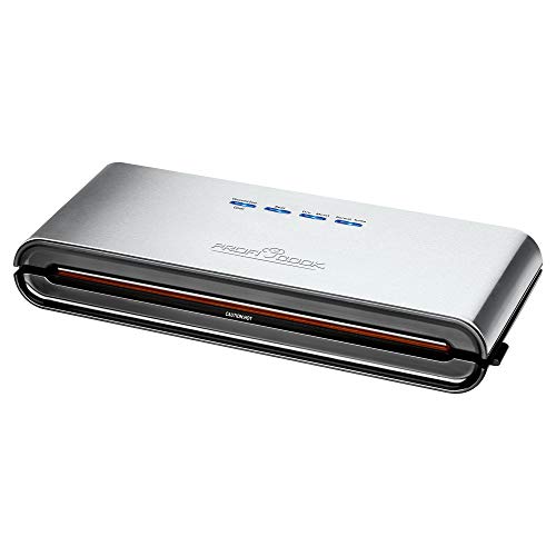 ProfiCook PC-VK 1080 Edelstahl-Vakuumiergerät, Lebensmittel bleiben vakuumiert bis zu 8x länger frisch & Amazon Basics… – Bild 3