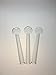 Handcrafted Stained Glass Oil Burners, 4.7 inch long (5pcs clear)