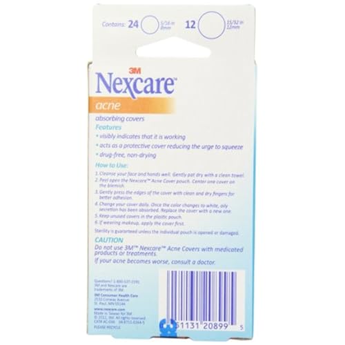 Nexcare Acne Cover, Drug-Free, Gentle, Breathable Cover, 36 Count Beauty & Personal Care, Skin Care, Face, Treatments & Masks