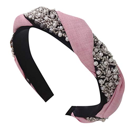 New Women's Pearl Decoration Headband Head Wrap Hair Band Accessories Fashion Girls Hair Band Hoop Headwrap Hairhands