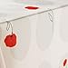 My Jolie Home 60 x 120-Inch Rectangular Tablecloth Ivory White Red Poppy Flower, Christmas Stain Resistant, Washable, Liquid Spills Bead up (Other Size: 63 Inch Round, 60x80 Inch, 60x95 Inch).