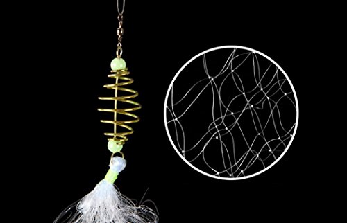 Net for Fish Bait Net Casting Net Fish Nets for Fishing,SMYTShop Wholesale Fishing Net Trap Design Copper Shoal Winter Fishing Net Luminous Beads Swivel Fishing Tackle Fishnet (2.52.5cm)