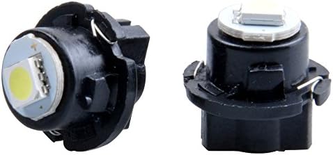 EverBright 20-Pack Blue18MM T6.5 5050 1SMD Max diameter instrument panel lights T10 wire Car air LED Dashboard Bulb lamps auto bulbs white #TA10