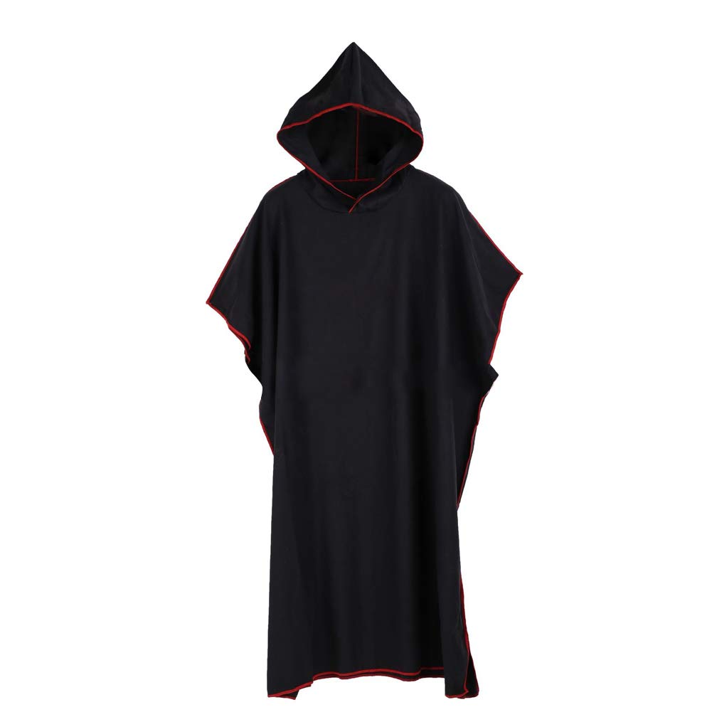 Hooded Towel Poncho Adult Towel Sleeveless Changing Robe Beach Portable Microfibre Wetsuit Universal Size Quick Drying Super Soft for Surfers Swimmers