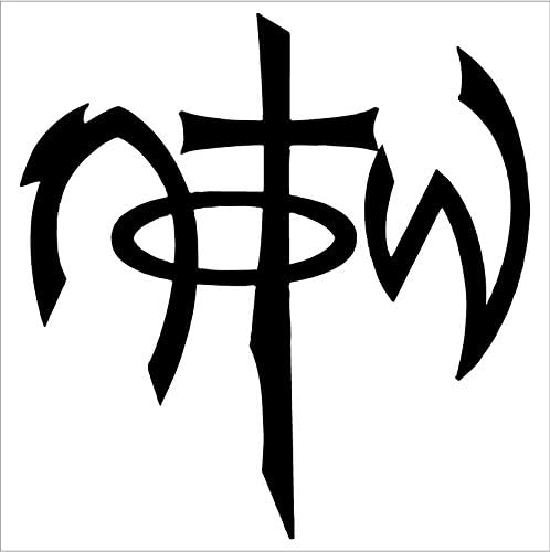 NOTW - Not of this world - Christian - sticker decal (4", Black)
