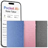 Pocket AI, Space Grey+Sierra Blue + Baby Pink, 3 Pack | Three Pocket AI recorders in Space Grey, Sierra Blue, and Baby Pink for teams, meetings, transcription, and follow-up.