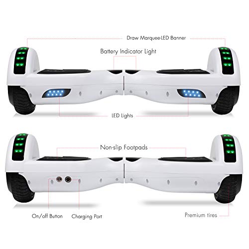 LIEAGLE Hoverboard, 6.5" Self Balancing Scooter Hover Board with UL2272