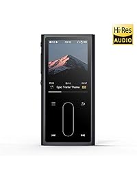 FiiO M3K   Reproductor de MP3 con grabadora de voz digital, carcasa de metal HiFi, 24 horas de reproducción y ampliable hasta 512 GB con bloqueo independiente y control de volumen, color negro