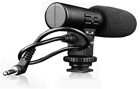 POTENCO Microphone, 3.5mm Digital Camera Microphone Video Recording Microphone for D-SLR Camera Video Recording Microphone