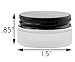 7-Milliliter Glass Lip Balm Jars (24-Pack).25-Ounce Thick-Walled Containers (Frosted white with black lids)