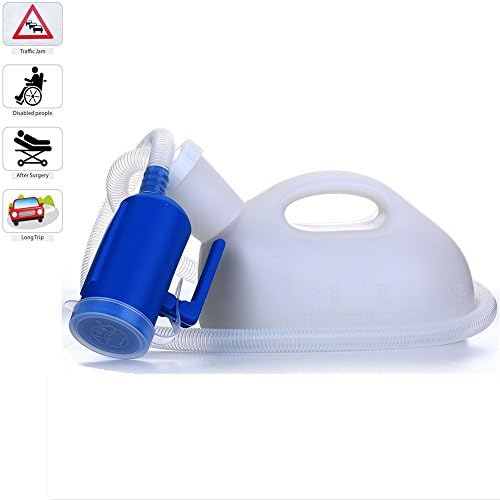 NEWTALL 2000ML Portable Urinal Male/ Female Urination Device Multi-function Mobile Toilet for Hospital Camping Car Travel (Male)