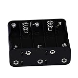 Bolayu New 10 AA 2A Battery 15V Clip Holder Box Case Storage With Wire Leads Black