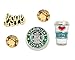 Cherityne Coffee Theme Set of 5 Floating Charms for Locket Pendant