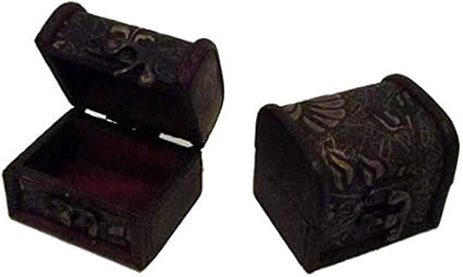 Pequeño Cofre baúl Madera Cofre del Tesoro Mini caja con ...