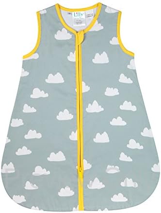 NEW! Organic Grey Cloud Baby Sleeping Bag TOG 1 - Small