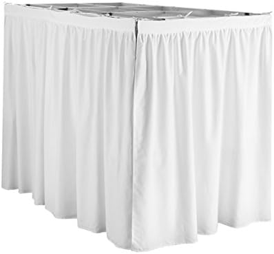 Extended Bed Skirt Twin XL (3 Panel Set) - White