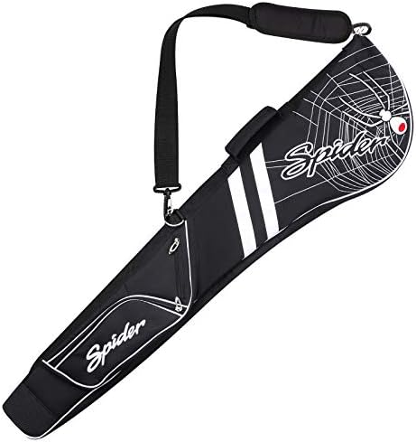 mytag Golf Club Carry Bag Embroidered Spider Design Durable Clubs Case Driving Range Mini Lightweight for Men Women Golfer Customization