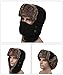 Leories Trooper Trapper Hat Warm Winter Hats Hunting Hat with Mask Ear Flaps Black