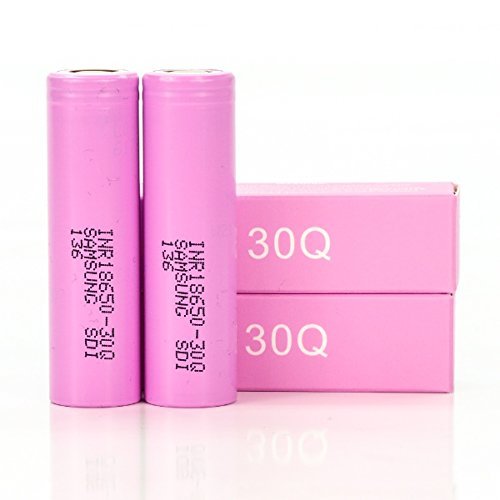 2x samsung 30q inr 18650 3000mah 20a inr18650-30q batte…