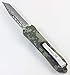 TacKnives OTF Double Action Safety Knife Out-The-Front Military Camo Damascus Style MTU1T Tanto Blade