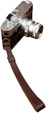 Brown Handmade Genuine Leather Camera Strap Wrist Strap 2023