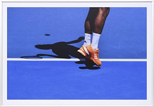 Premium Tennis Gift: Art Photography in a Luxury Frame (Orange)