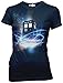 Doctor Who Tardis in Space Juniors Tee Ripple Junction AMZ XL Navy