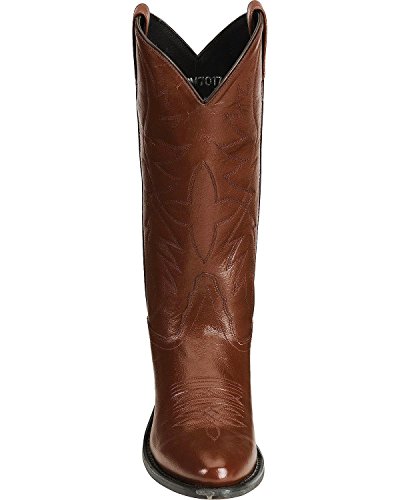 Old West Men's Smooth Leather Cowboy Boot Medium Toe Black Cherry 10 D(M) US